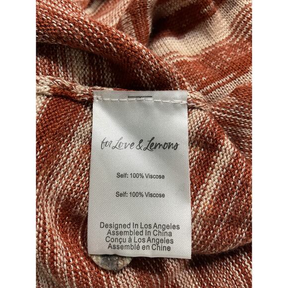 For Love & Lemons 'Isabela' Brown Midi Dress Size S - Picture 5 of 5